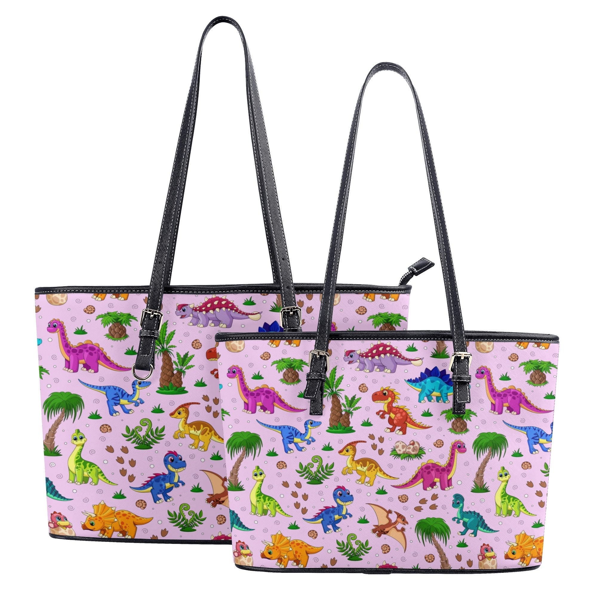 Pink Baby Dinos Tote Bag - Offbeat Sweetie