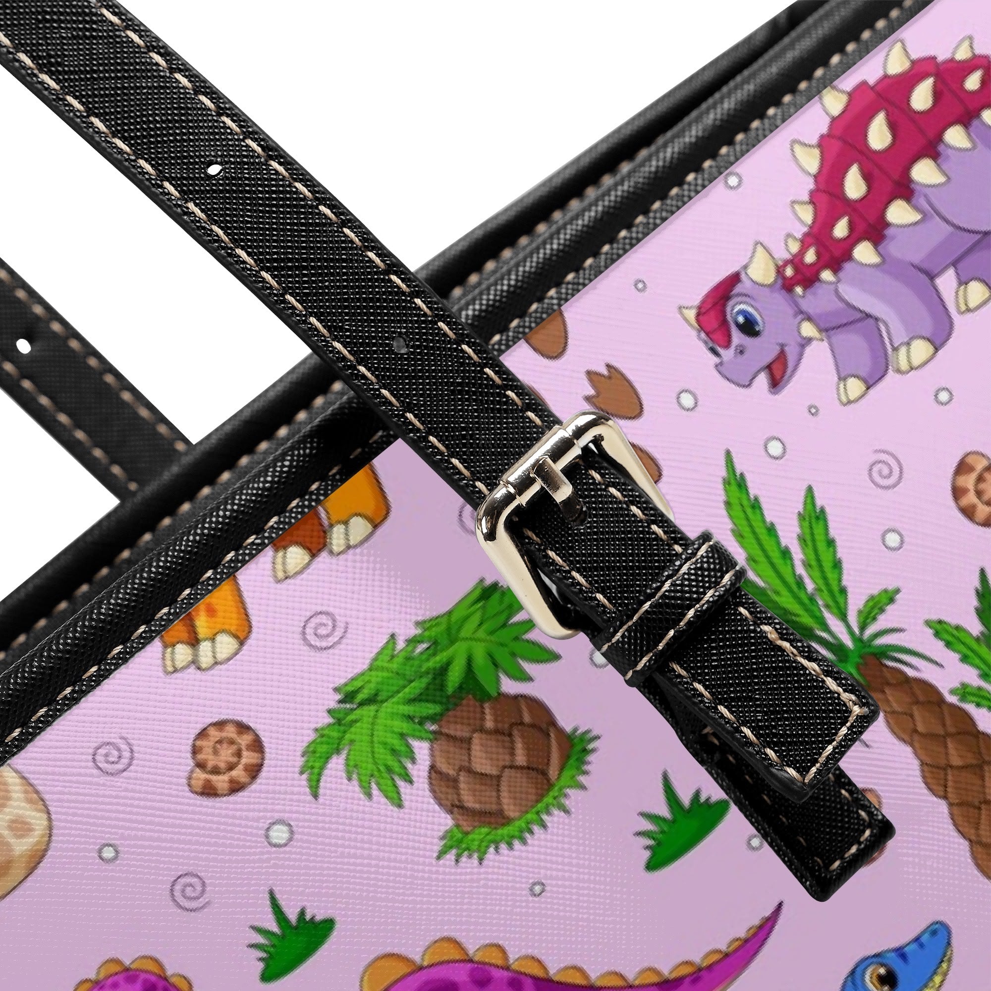 Pink Baby Dinos Tote Bag - Offbeat Sweetie