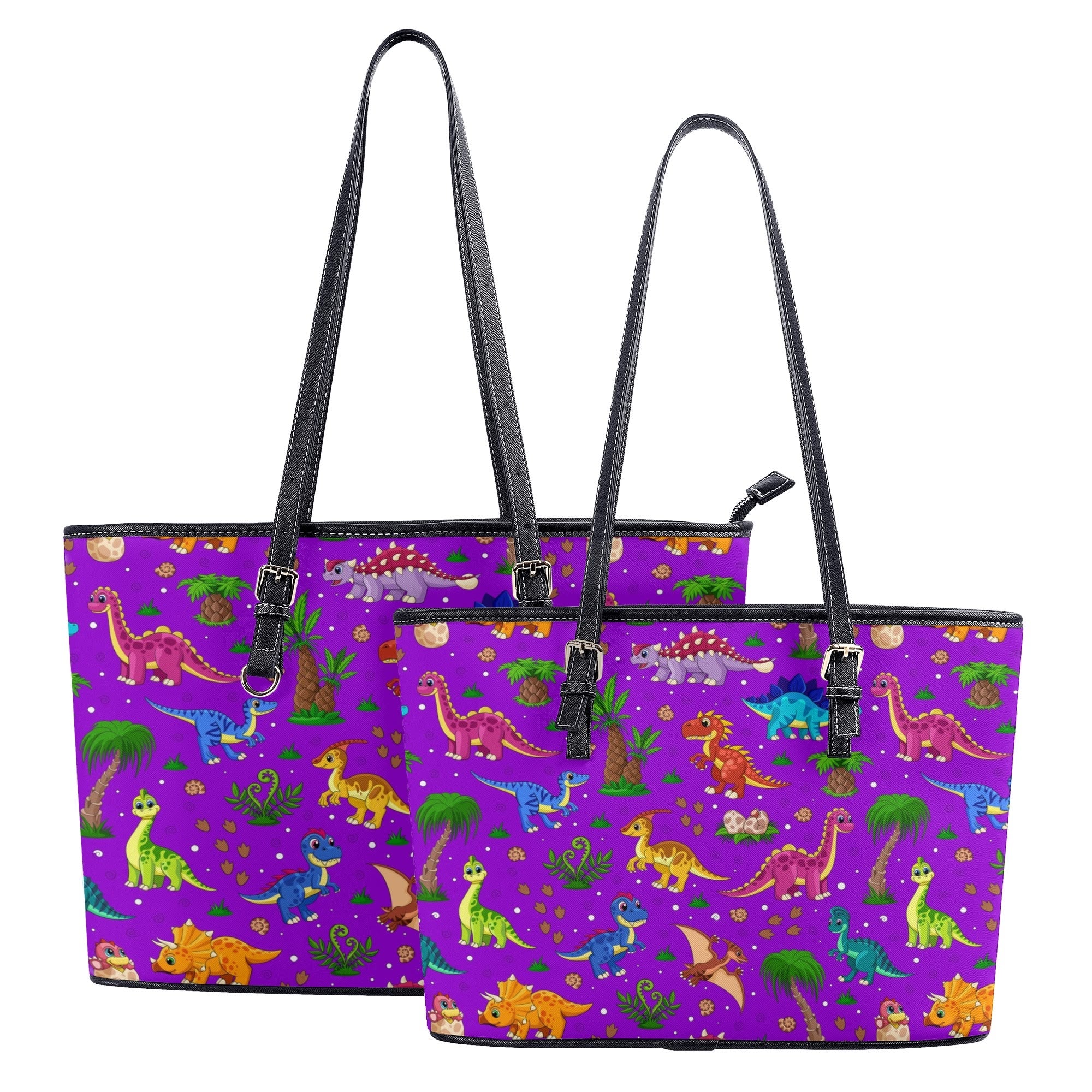 Purple Baby Dinos Tote Bag - Offbeat Sweetie