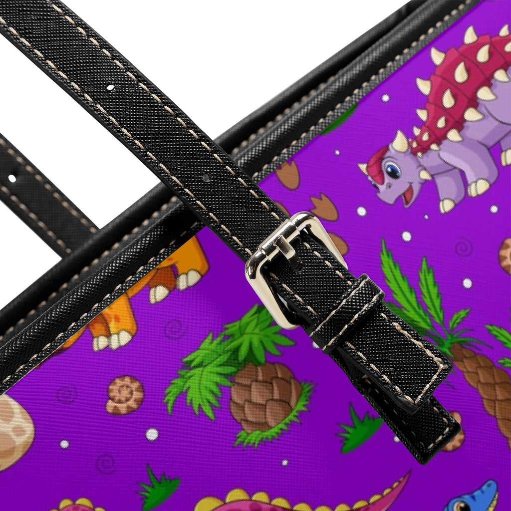 Purple Baby Dinos Tote Bag - Offbeat Sweetie