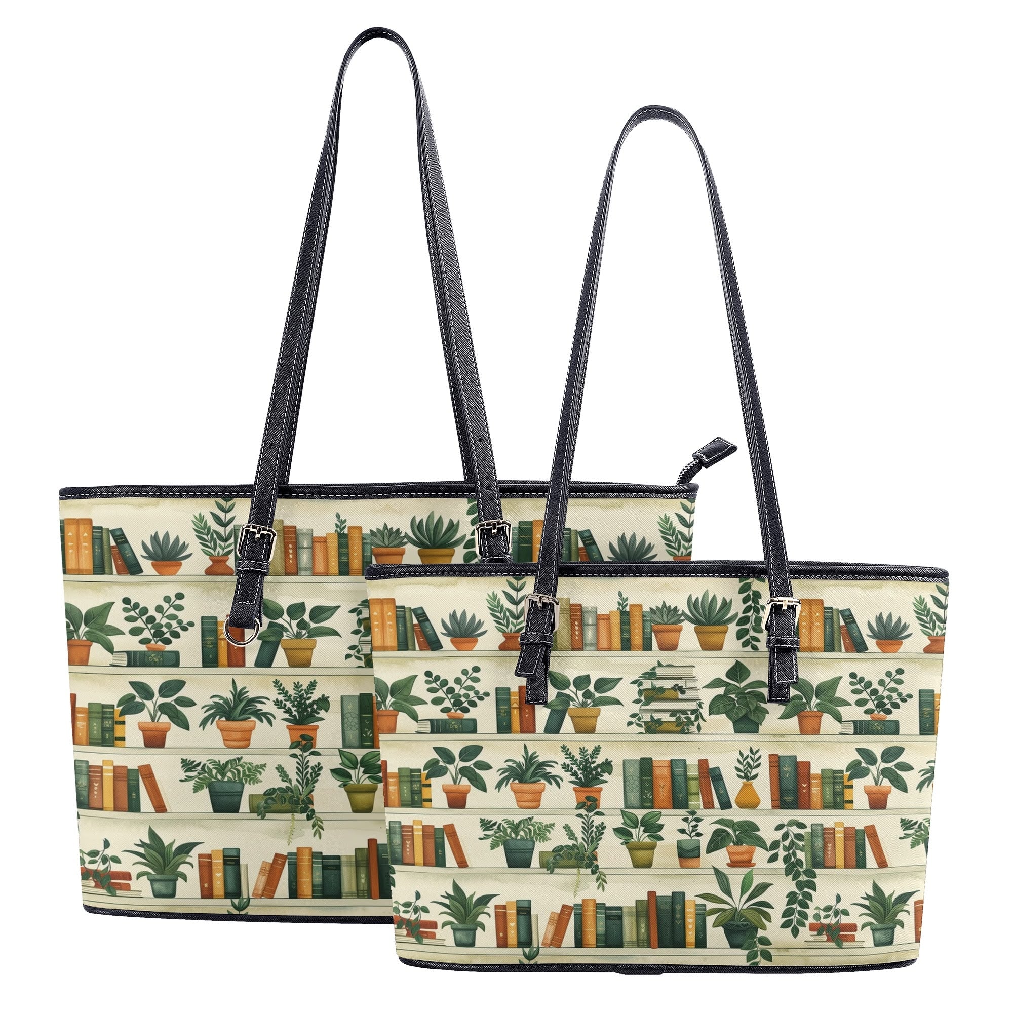 Books And Plants Tote Bag - Offbeat Sweetie