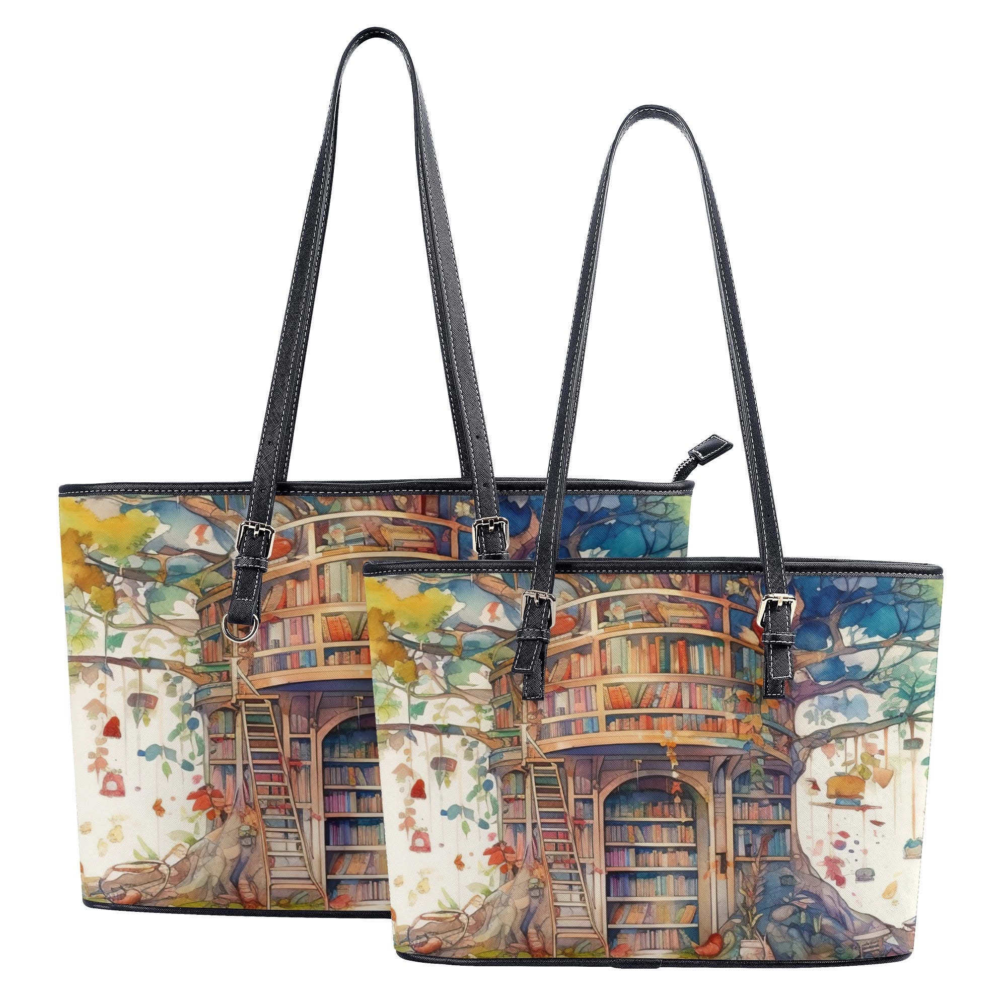 Tree Library Tote Bag - Offbeat Sweetie
