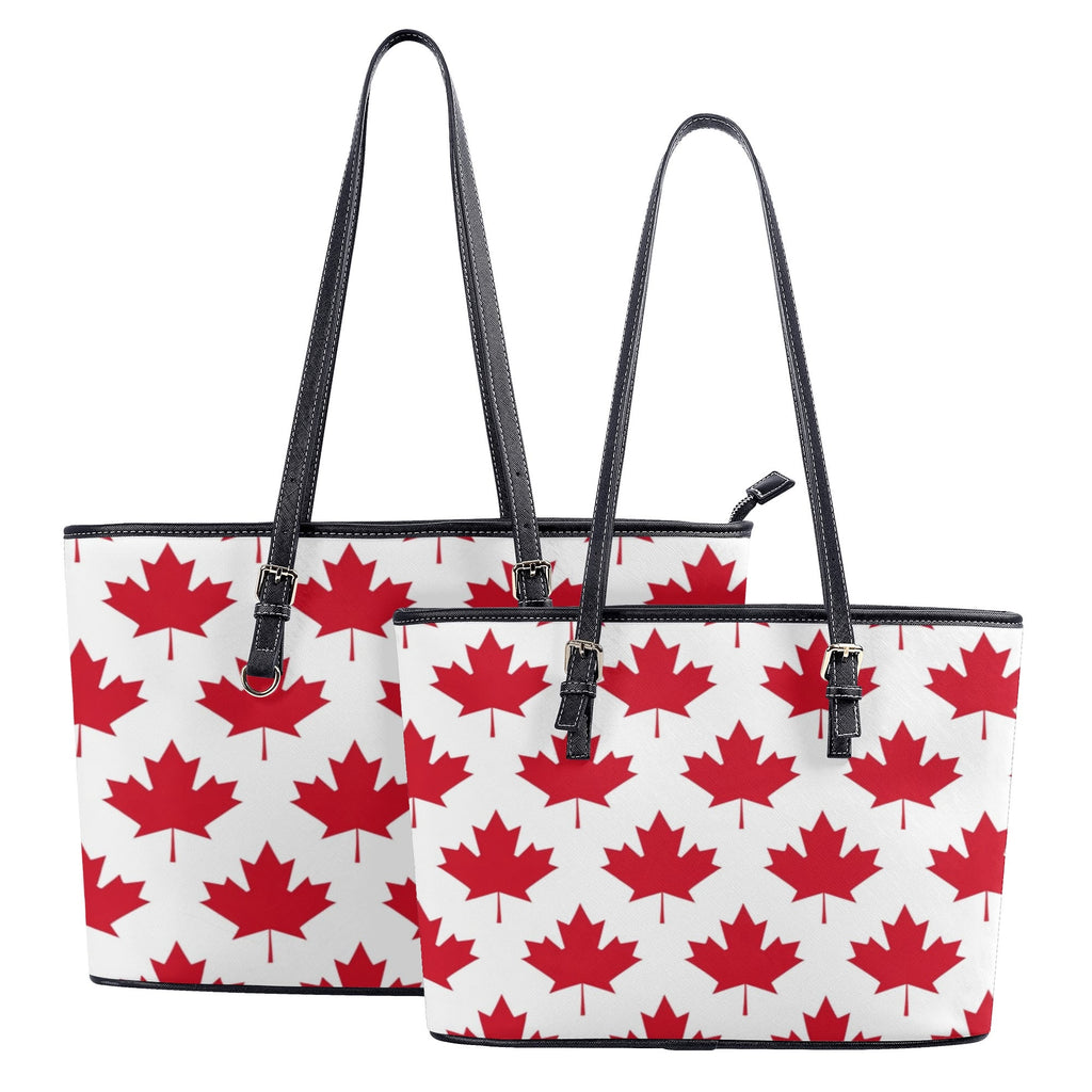 Maple Leaves White Tote Bag - Offbeat Sweetie