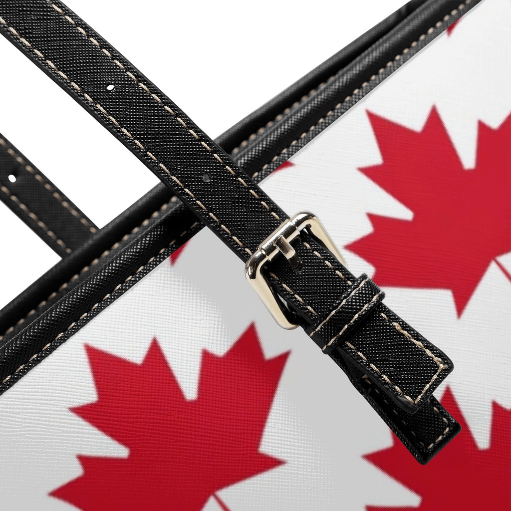 Maple Leaves White Tote Bag - Offbeat Sweetie