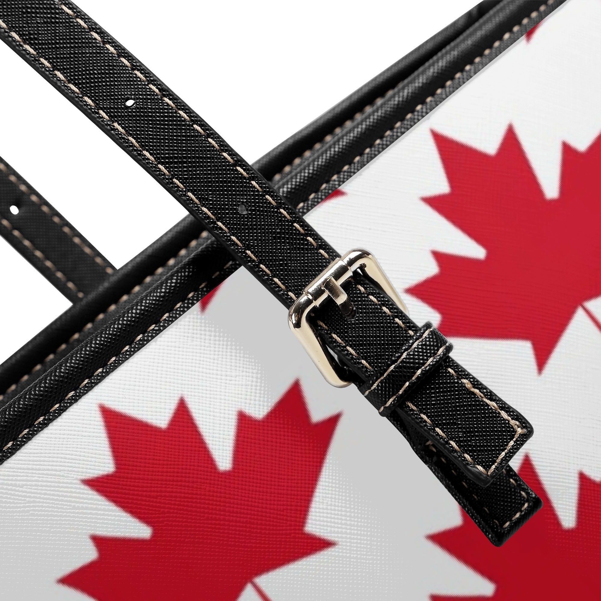 Maple Leaves White Tote Bag - Offbeat Sweetie