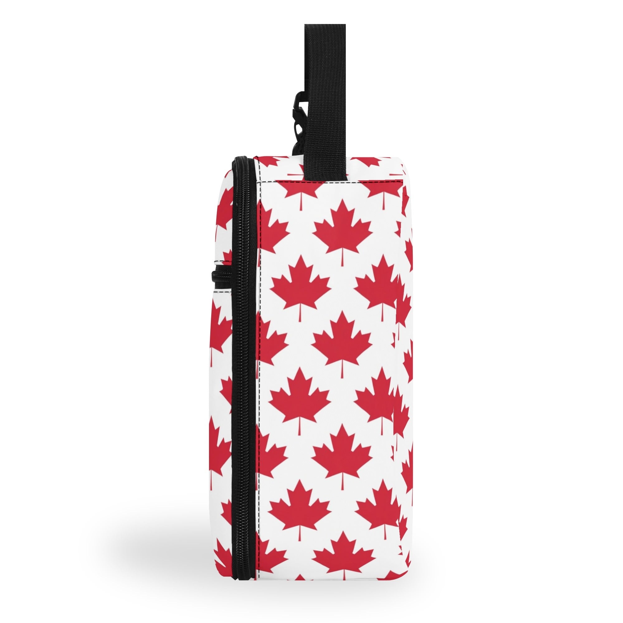 Maple Leaves White Insulated Lunch Bag - Offbeat Sweetie