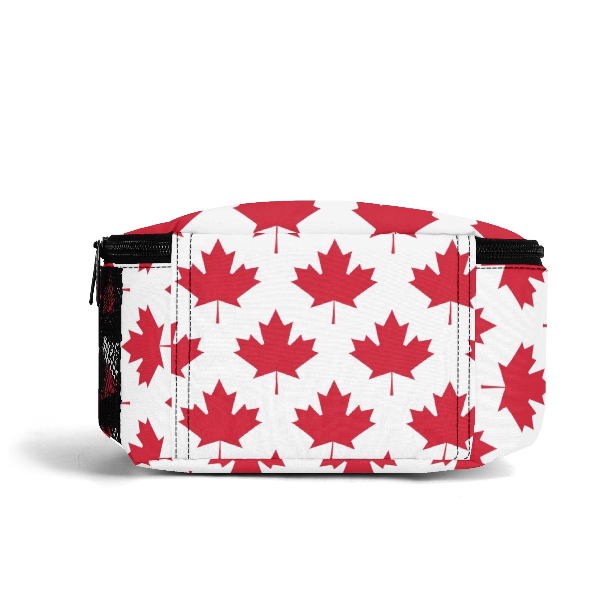 Maple Leaves White Insulated Lunch Bag - Offbeat Sweetie