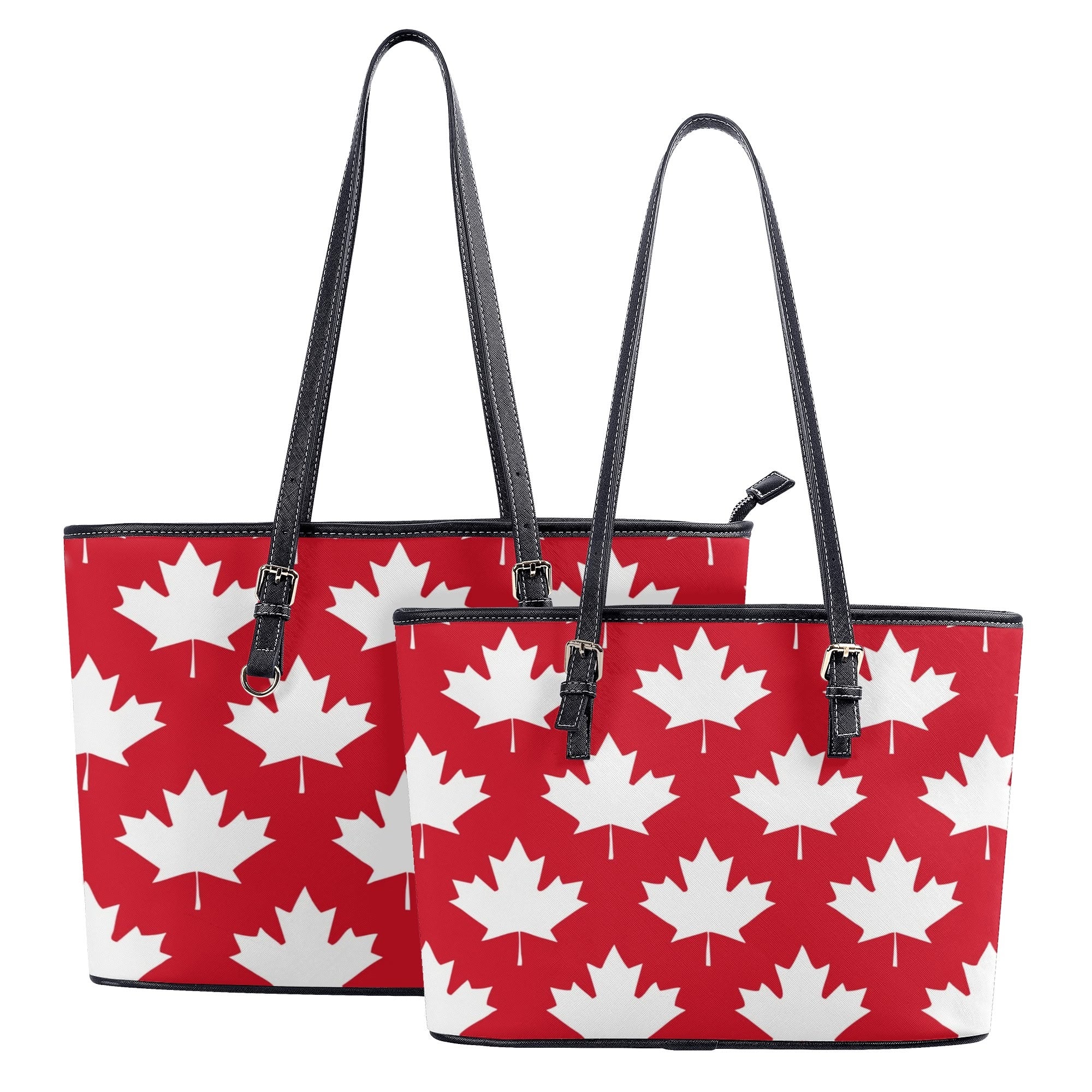Maple Leaves Red Tote Bag - Offbeat Sweetie