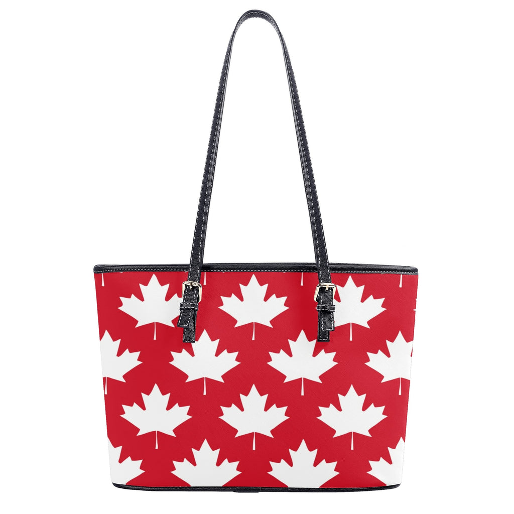 Maple Leaves Red Tote Bag - Offbeat Sweetie