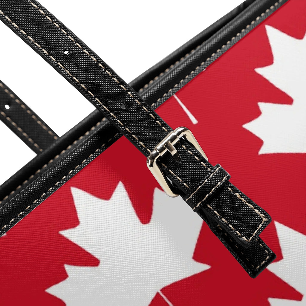Maple Leaves Red Tote Bag - Offbeat Sweetie