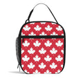 Maple Leaves Red Insulated Lunch Bag - Offbeat Sweetie