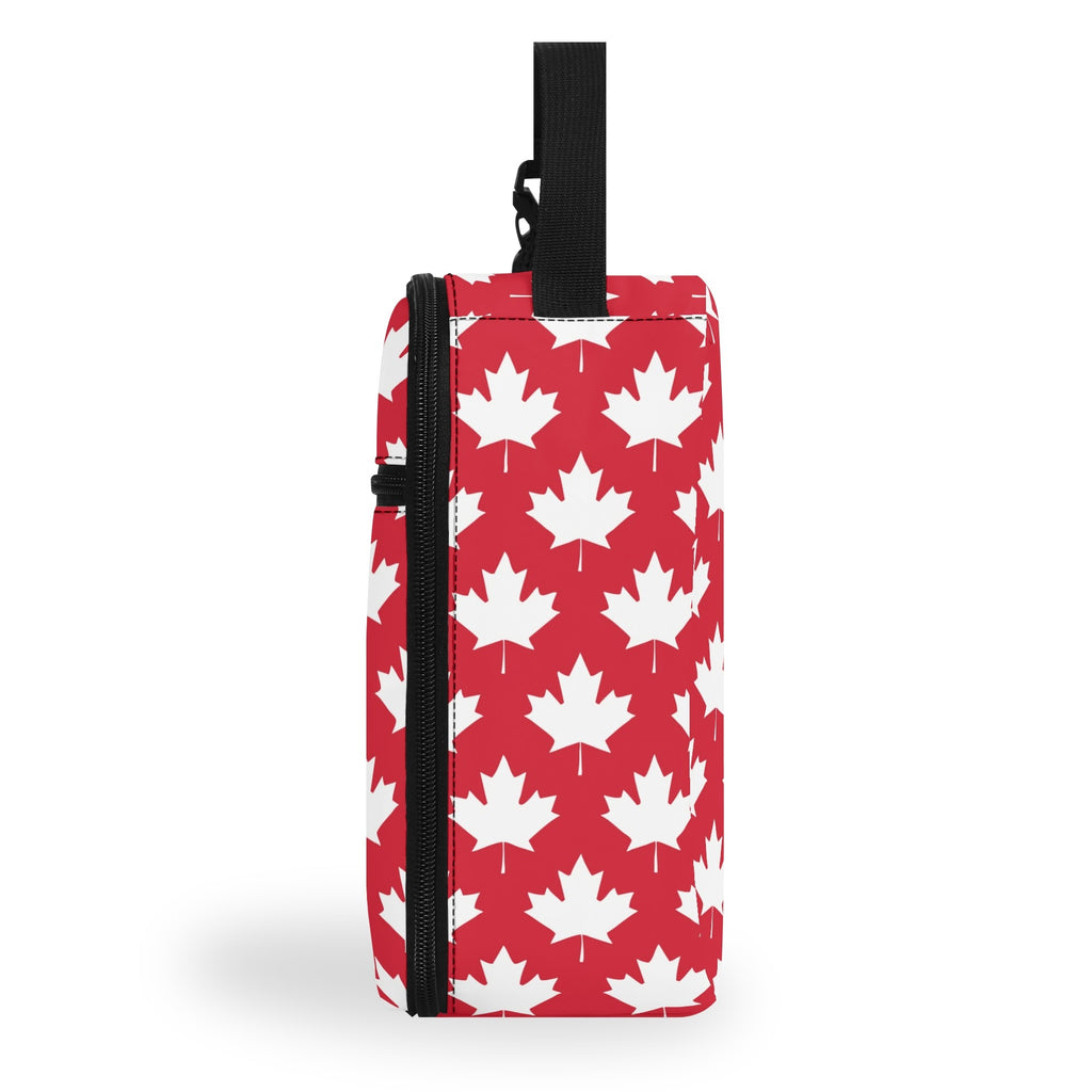 Maple Leaves Red Insulated Lunch Bag - Offbeat Sweetie
