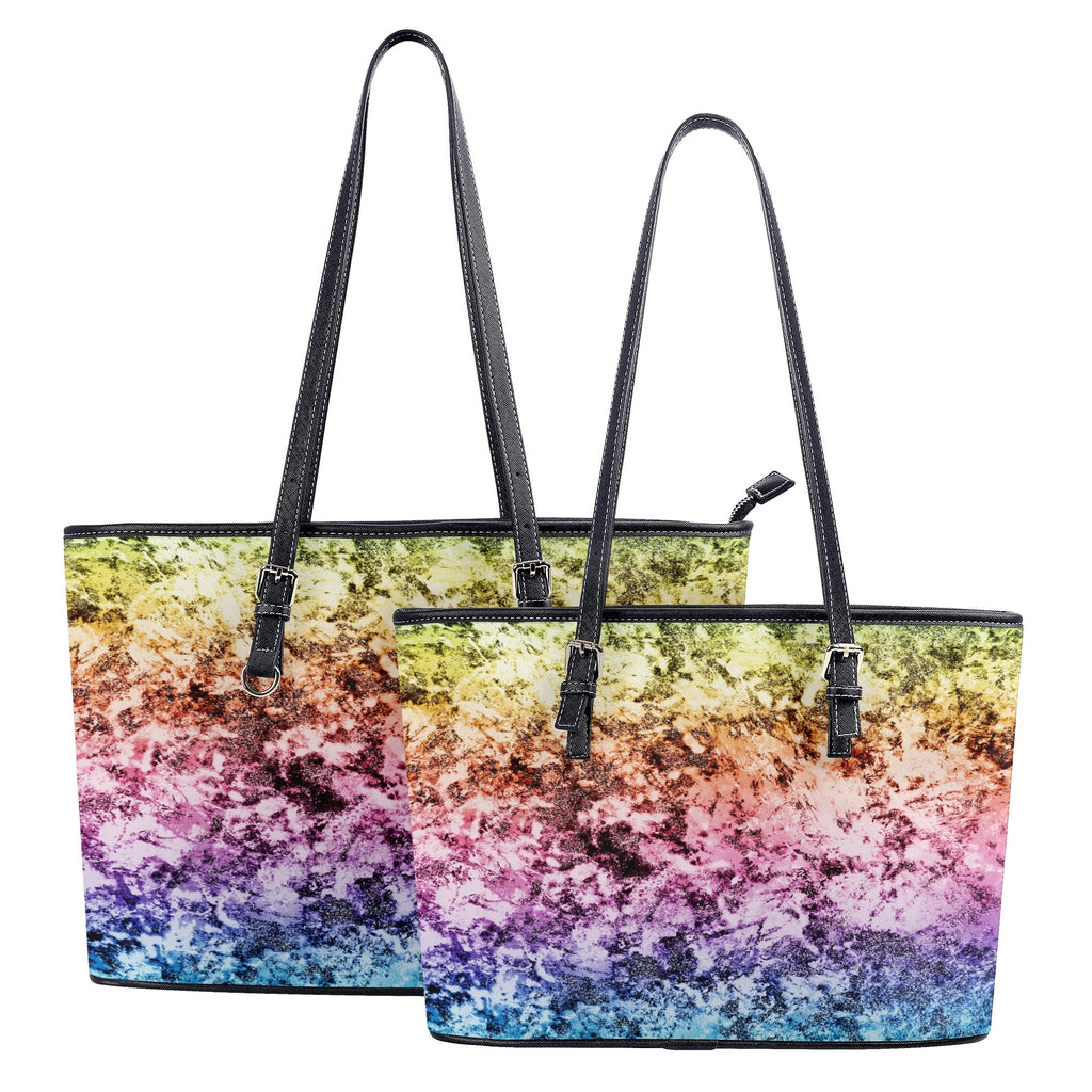 Rainbow Grunge Tote Bag - Offbeat Sweetie