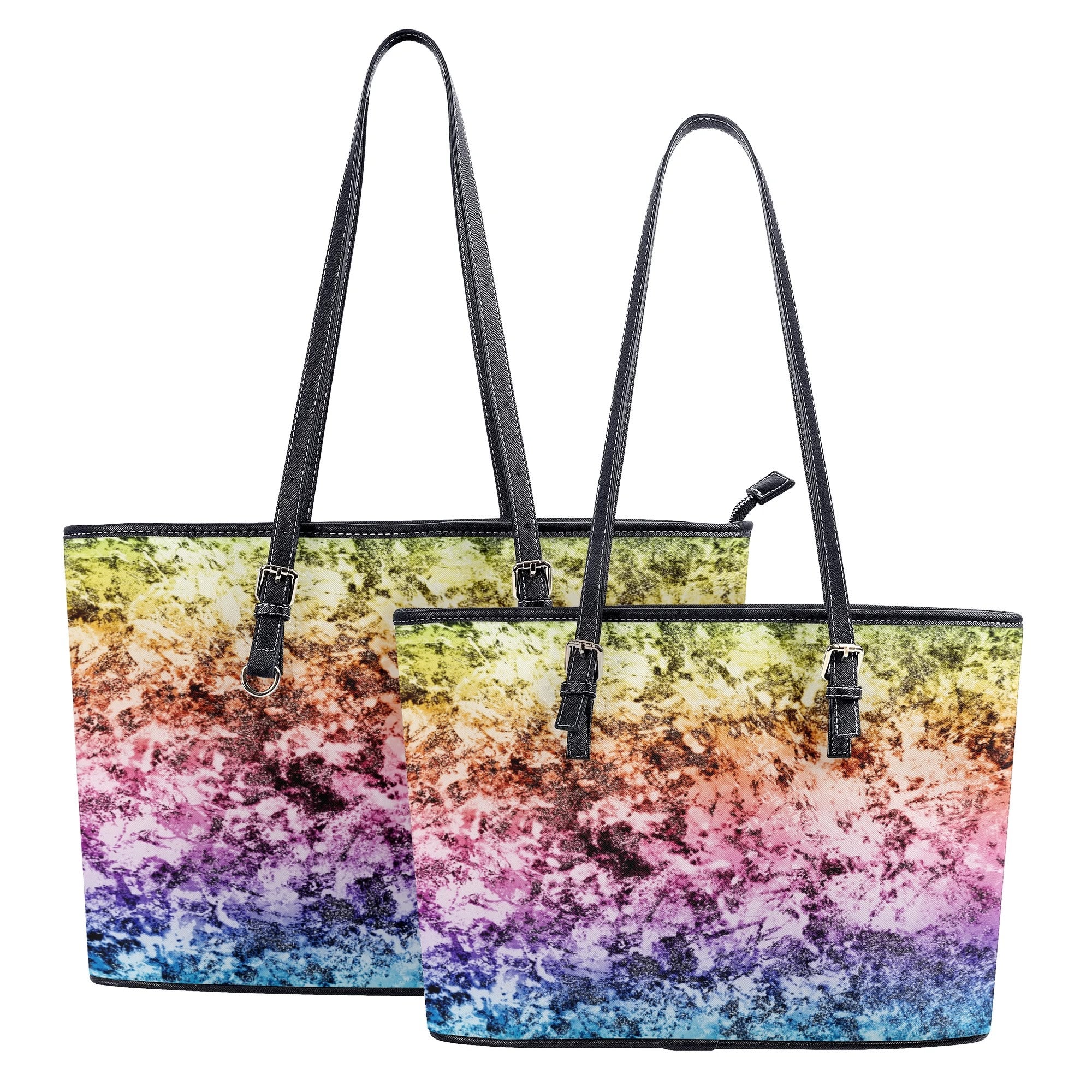 Rainbow Grunge Tote Bag - Offbeat Sweetie