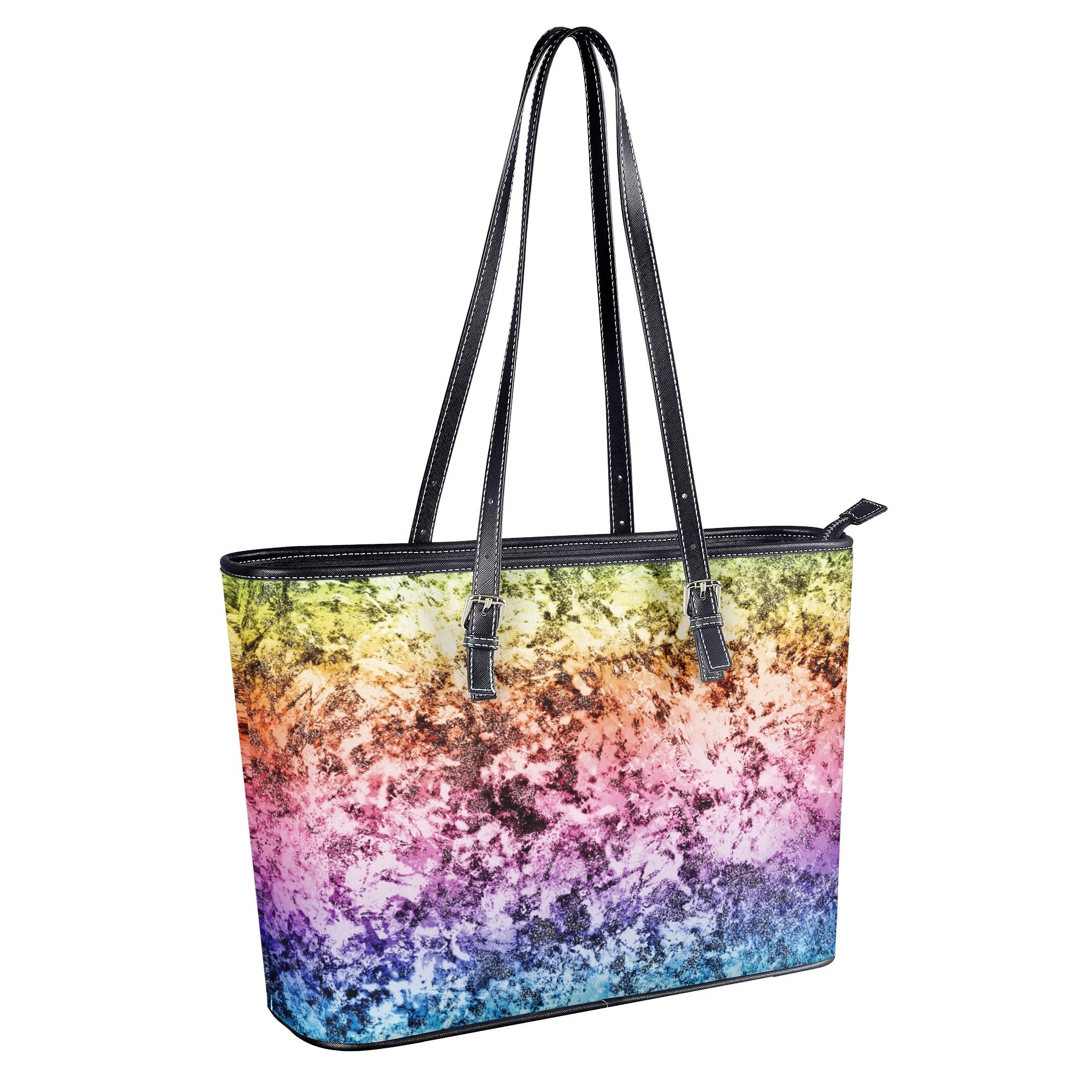 Rainbow Grunge Tote Bag - Offbeat Sweetie