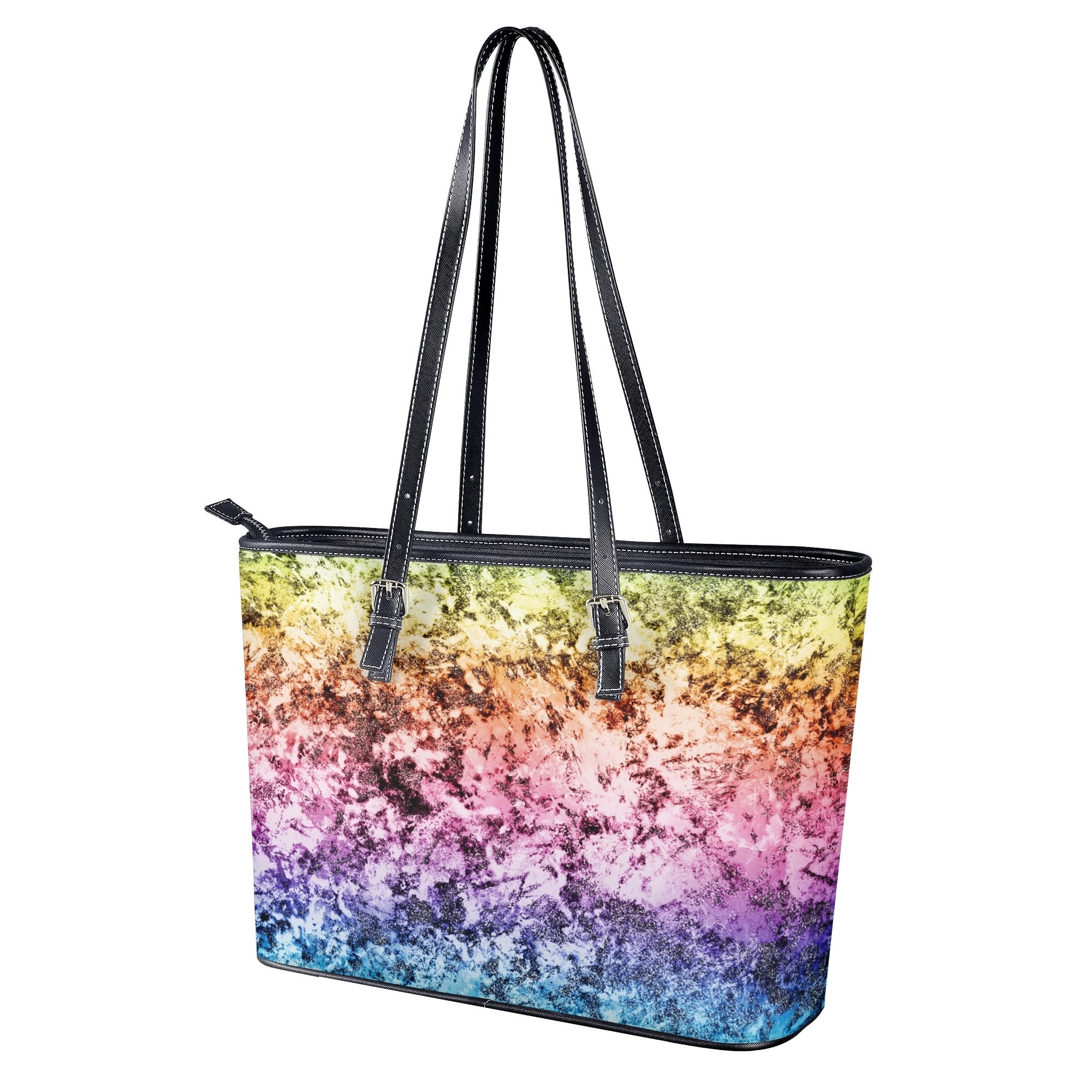 Rainbow Grunge Tote Bag - Offbeat Sweetie