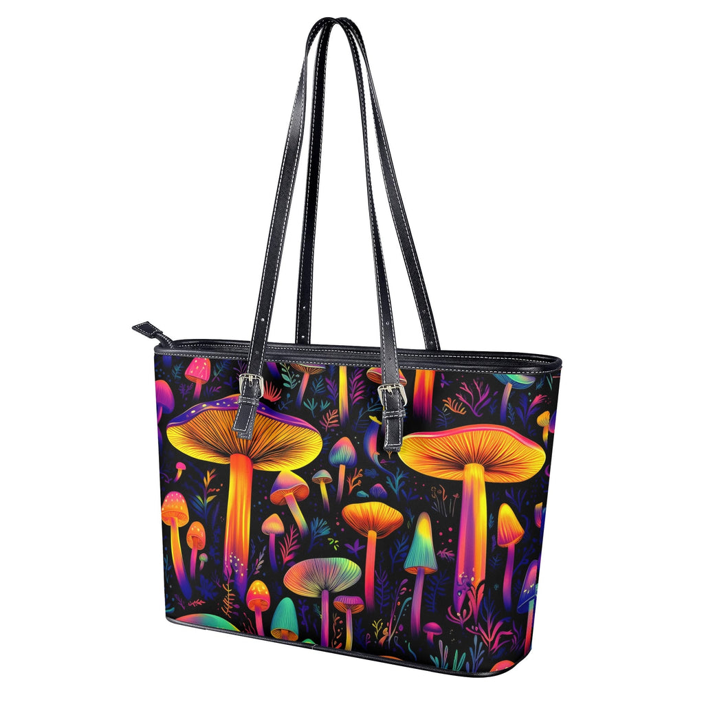 Neon Mushrooms Tote Bag - Offbeat Sweetie