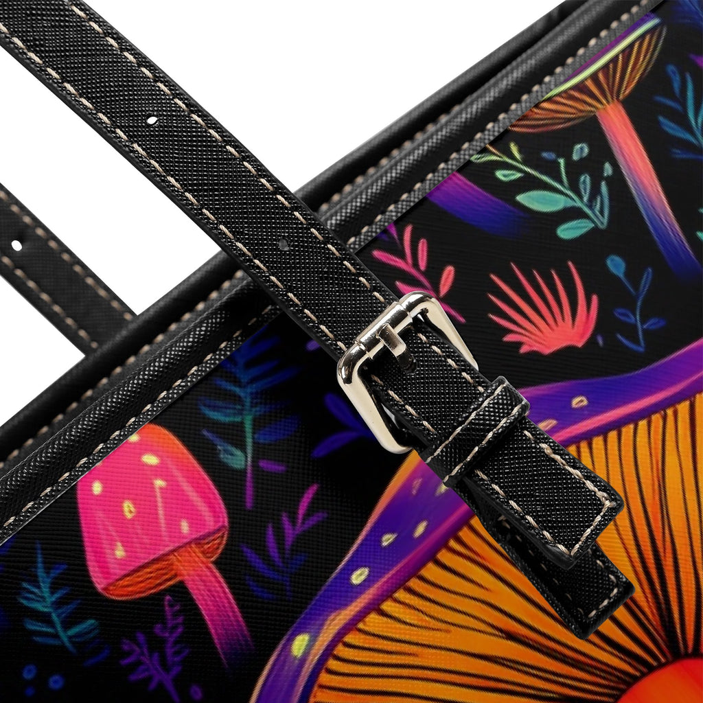 Neon Mushrooms Tote Bag - Offbeat Sweetie