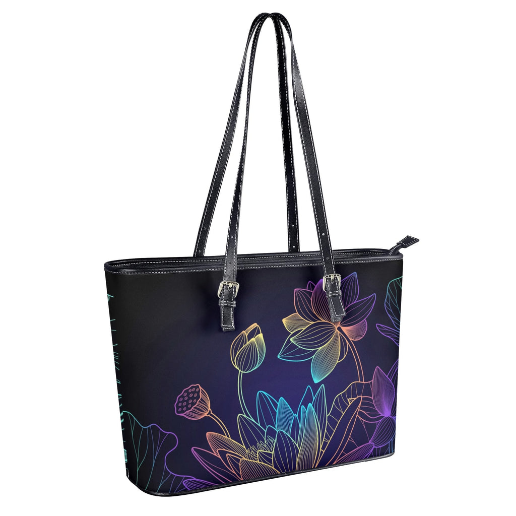 Rainbow Lotus Flowers Tote Bag - Offbeat Sweetie