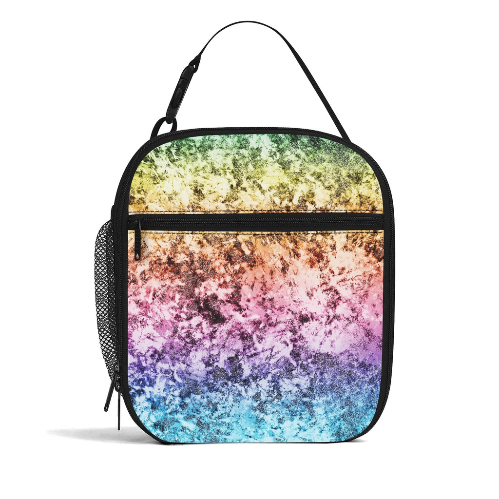 Rainbow Grunge Insulated Lunch Bag - Offbeat Sweetie