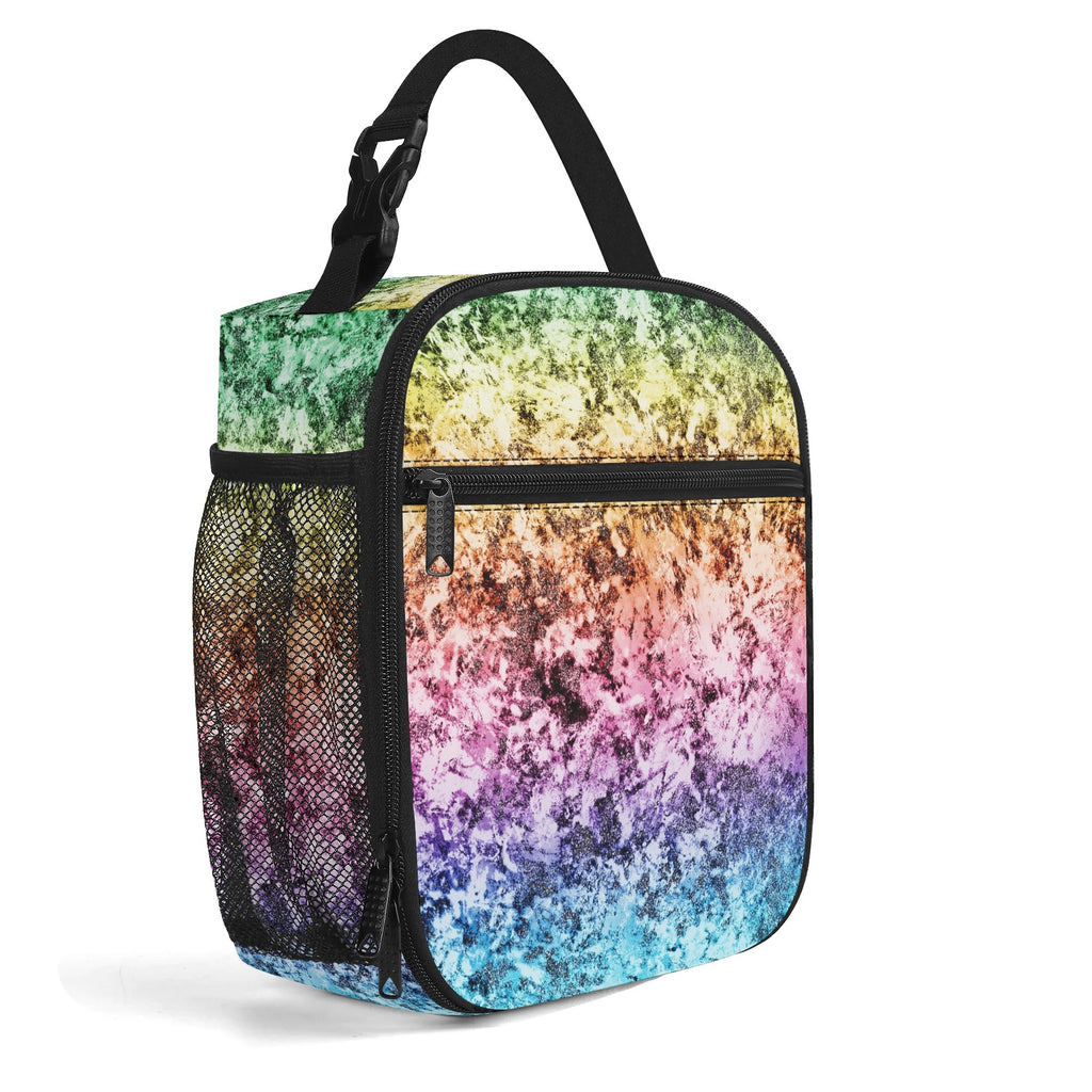 Rainbow Grunge Insulated Lunch Bag - Offbeat Sweetie