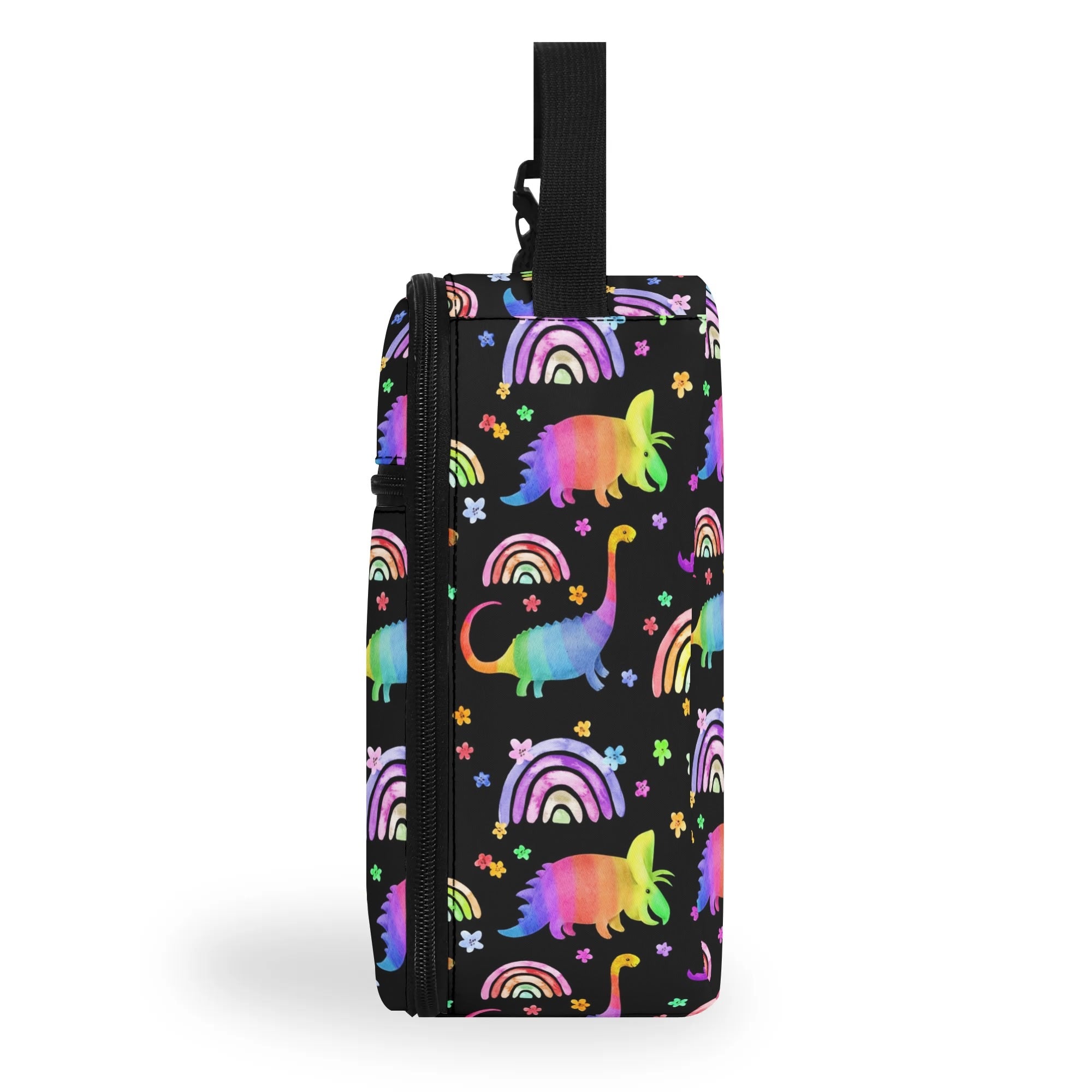 Rainbow Dinos Insulated Lunch Bag - Offbeat Sweetie