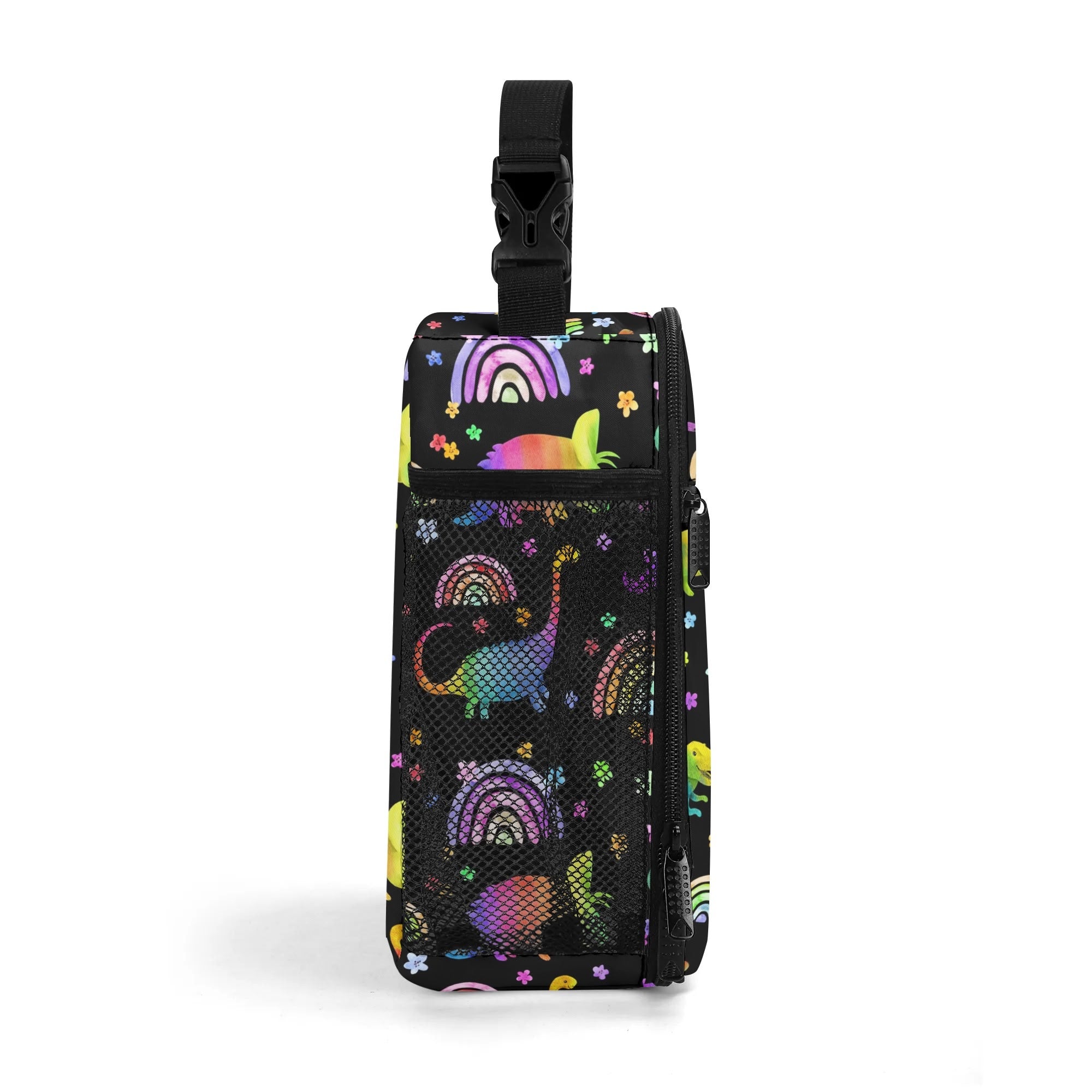 Rainbow Dinos Insulated Lunch Bag - Offbeat Sweetie