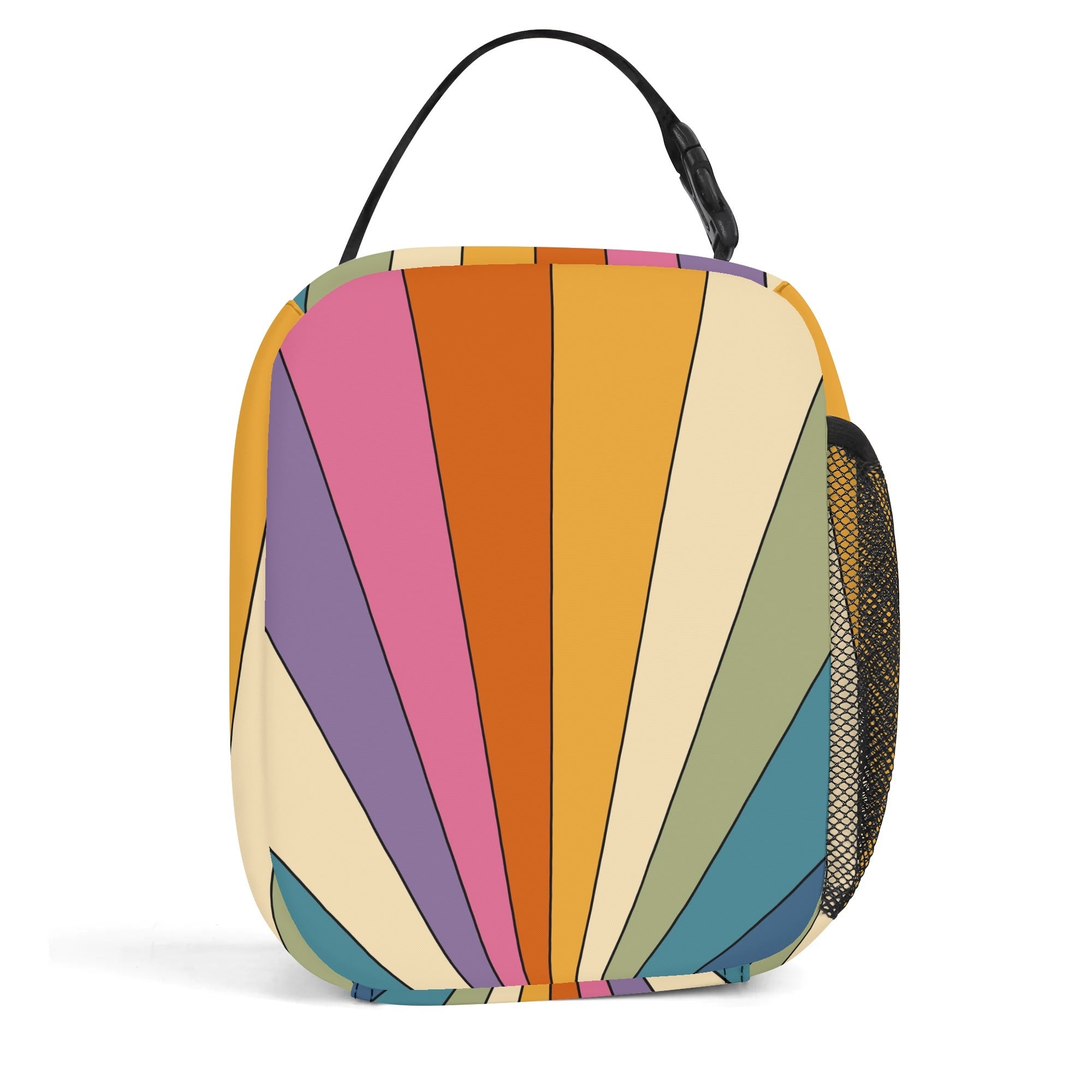 Retro Rainbow Insulated Lunch Bag - Offbeat Sweetie