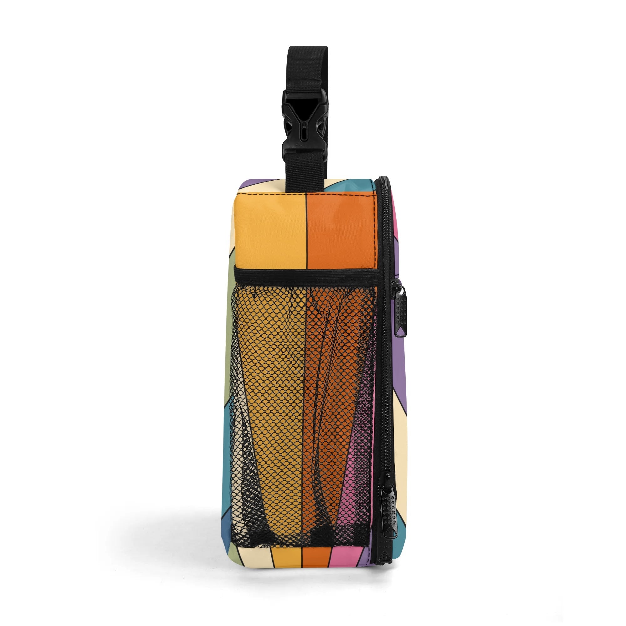 Retro Rainbow Insulated Lunch Bag - Offbeat Sweetie