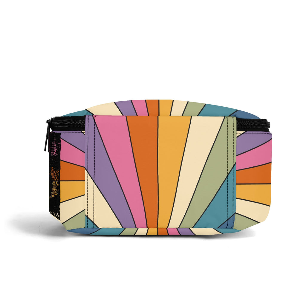 Retro Rainbow Insulated Lunch Bag - Offbeat Sweetie