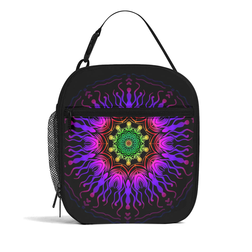 Purple Haze Mandala Insulated Lunch Bag - Offbeat Sweetie