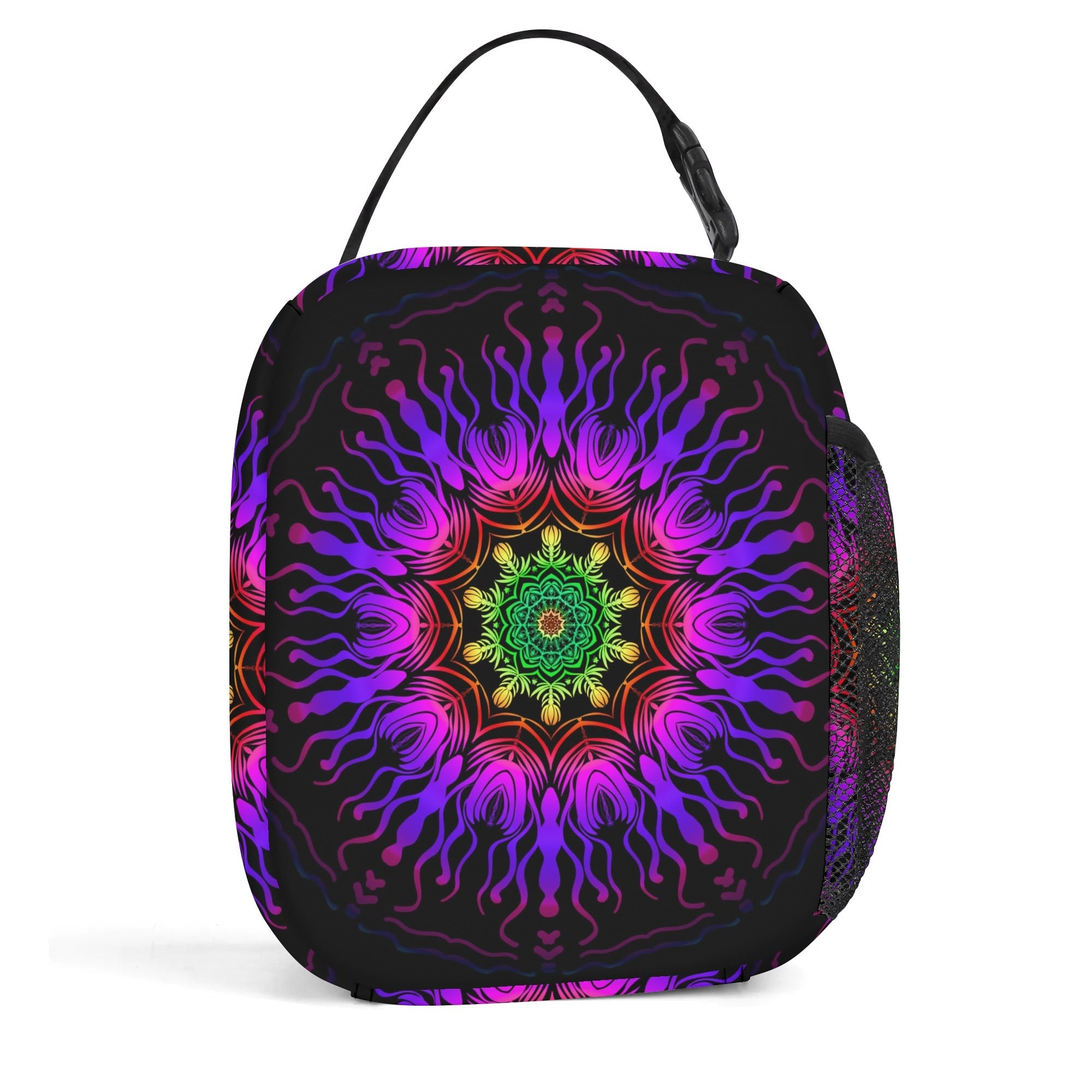 Purple Haze Mandala Insulated Lunch Bag - Offbeat Sweetie