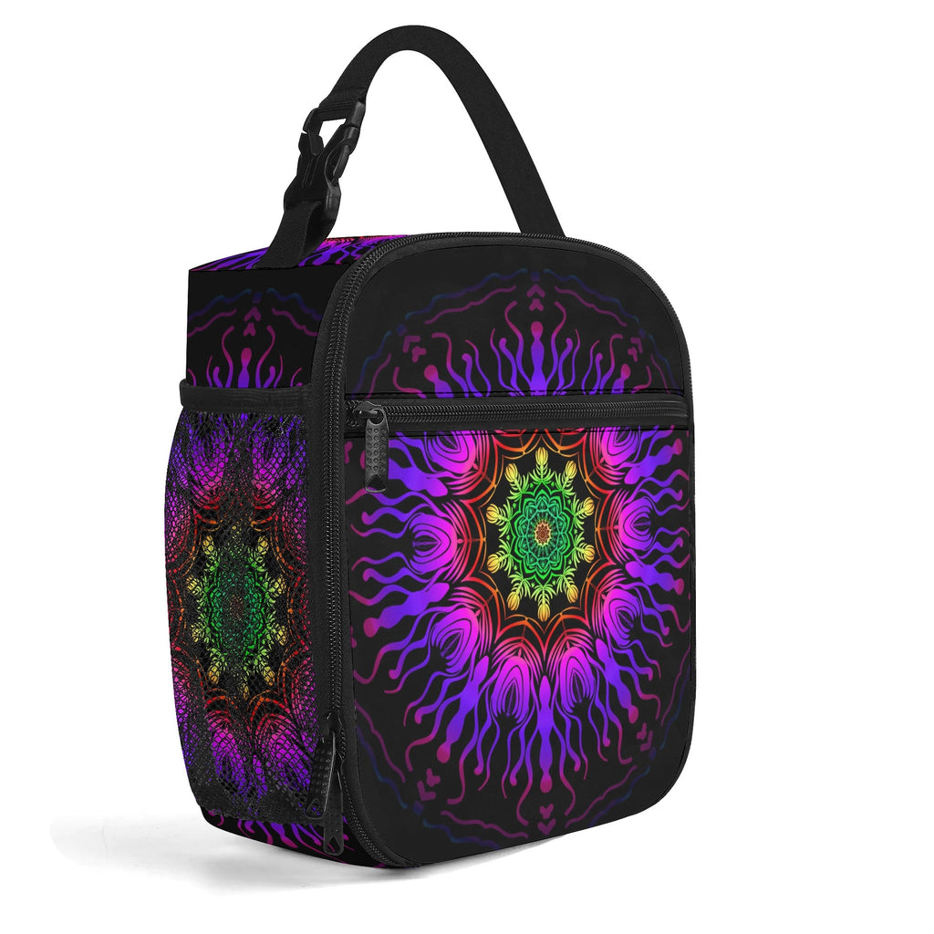 Purple Haze Mandala Insulated Lunch Bag - Offbeat Sweetie