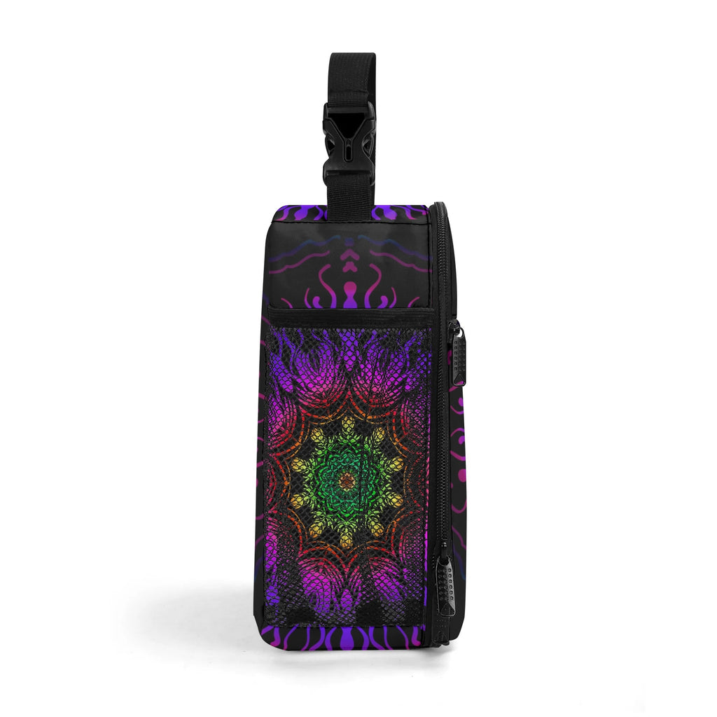 Purple Haze Mandala Insulated Lunch Bag - Offbeat Sweetie