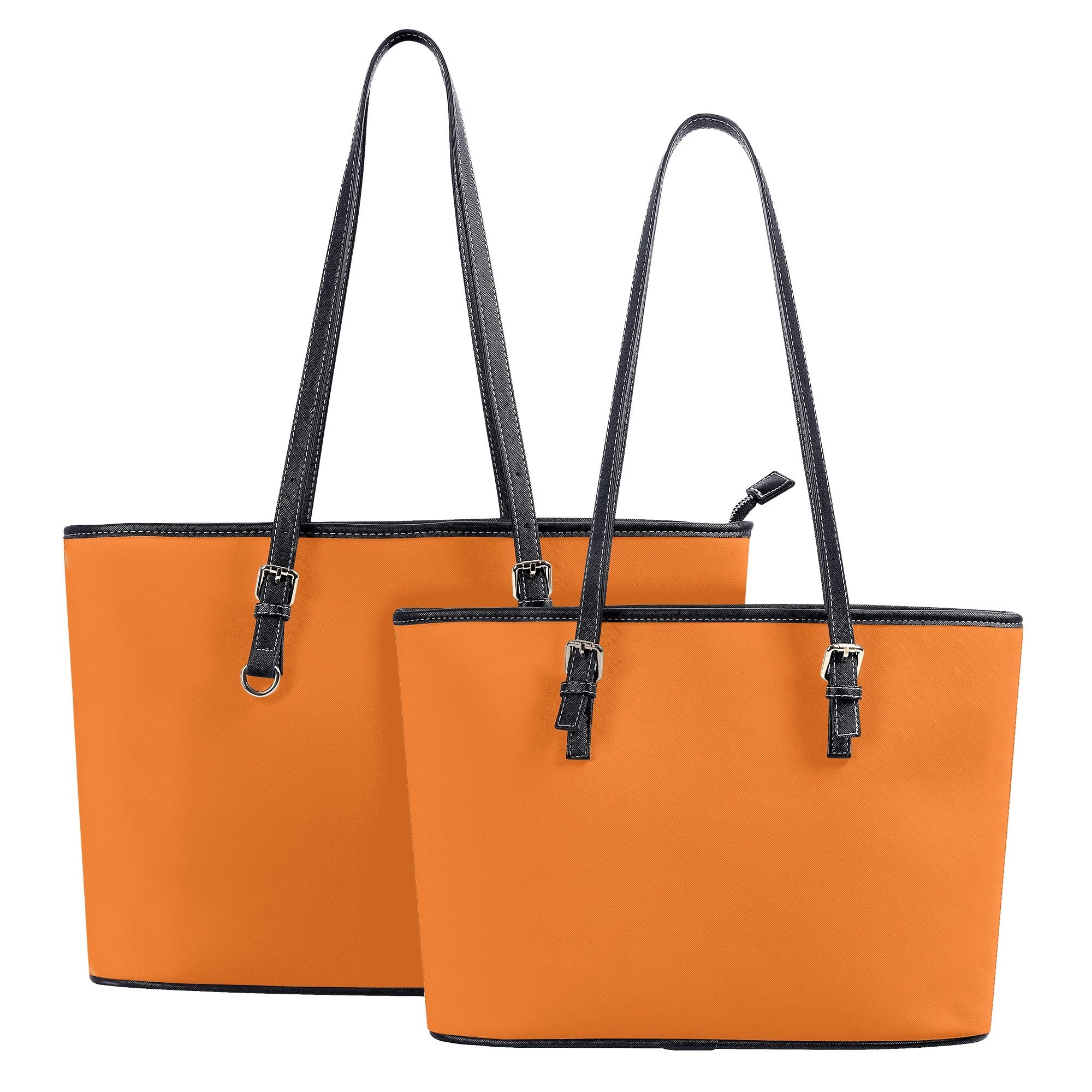 Orange and Green Mismatch Tote Bag - Offbeat Sweetie