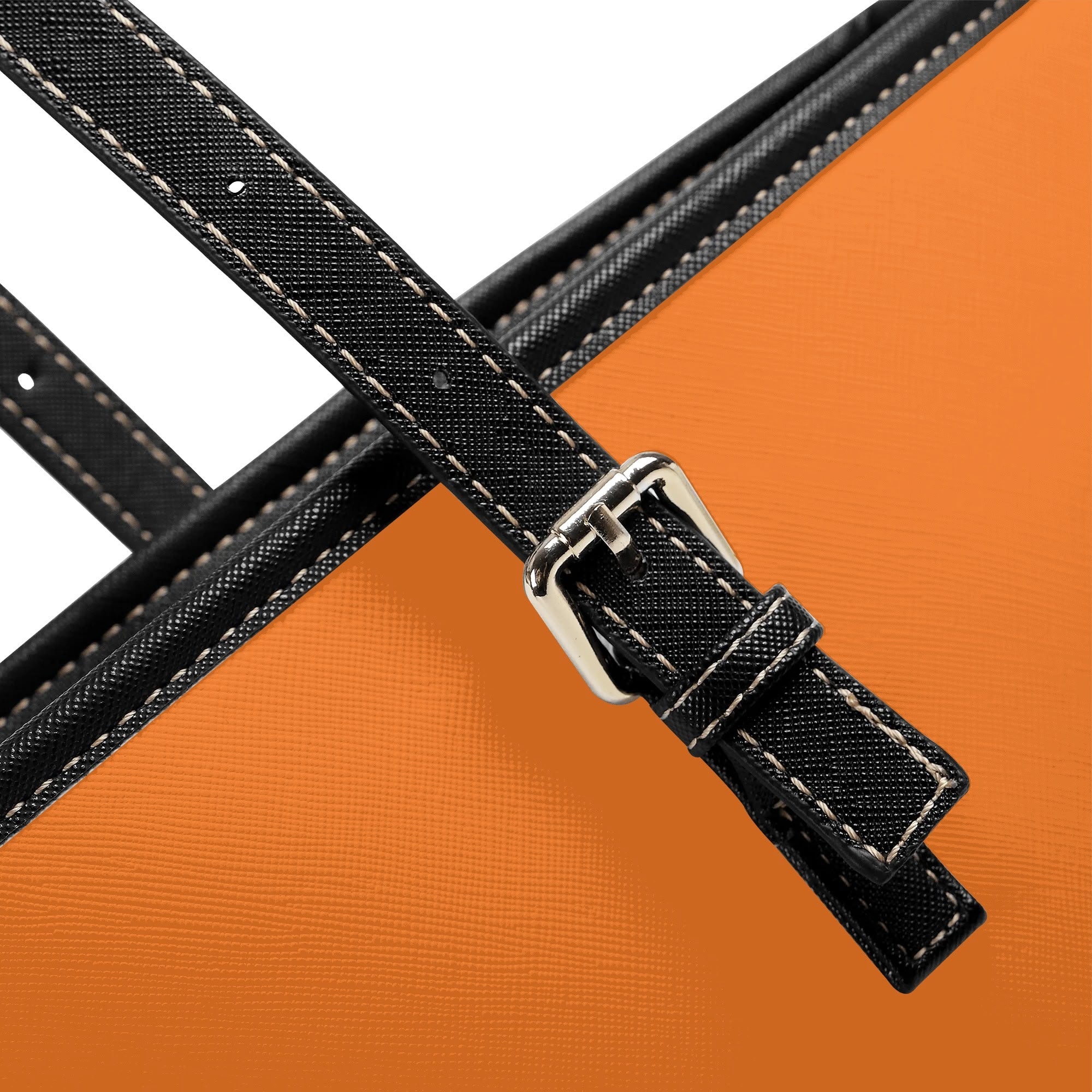 Orange and Green Mismatch Tote Bag - Offbeat Sweetie