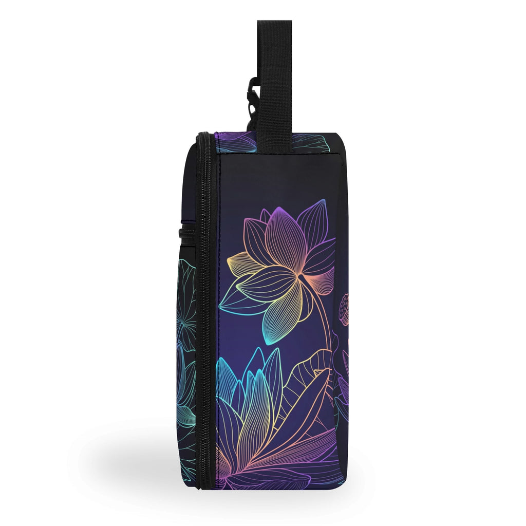 Rainbow Lotus Flowers Insulated Lunch Bag - Offbeat Sweetie