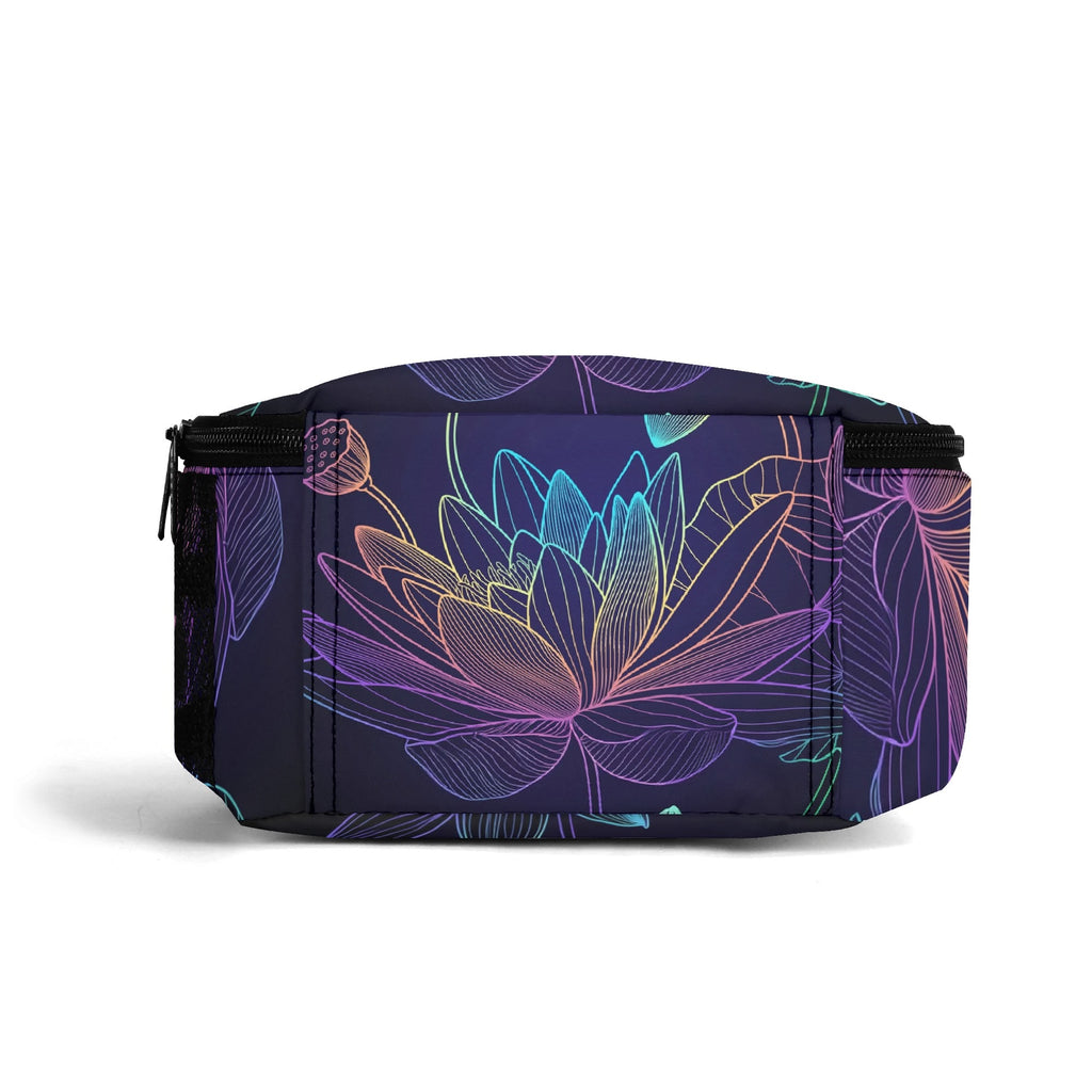 Rainbow Lotus Flowers Insulated Lunch Bag - Offbeat Sweetie