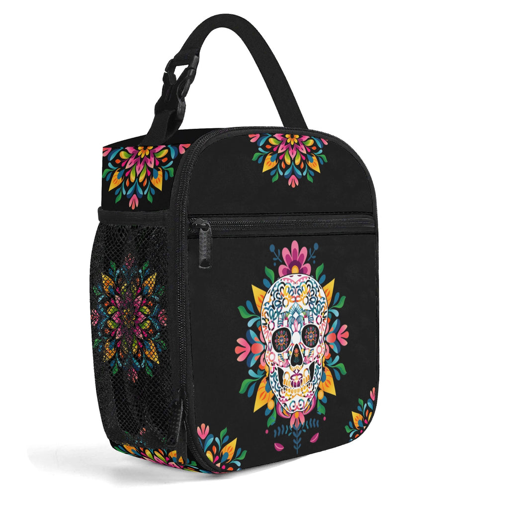 Sugar Skull Insulated Lunch Bag - Offbeat Sweetie