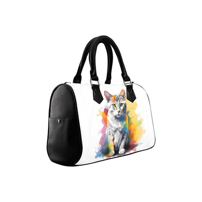 Kitty Boston Handbag - Offbeat Sweetie