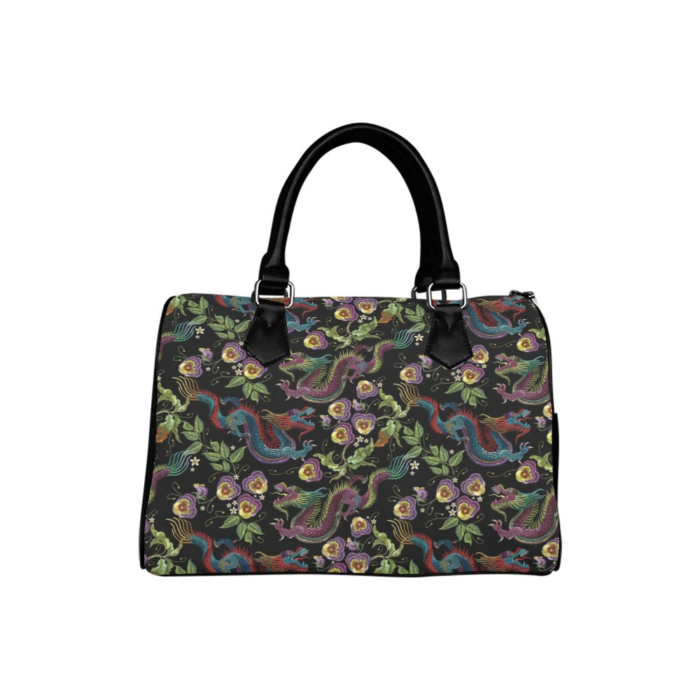 Dragon Noir Boston Handbag