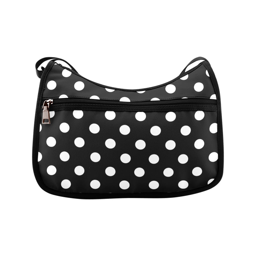 Paint It Black Polka Dot Crossbody Bag