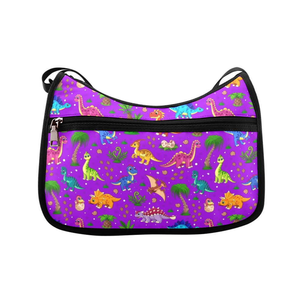 Purple Baby Dinos Crossbody Bag - Offbeat Sweetie