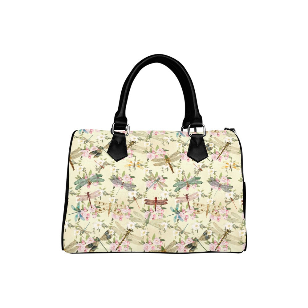 Vintage Dragonflies Boston Handbag - Offbeat Sweetie