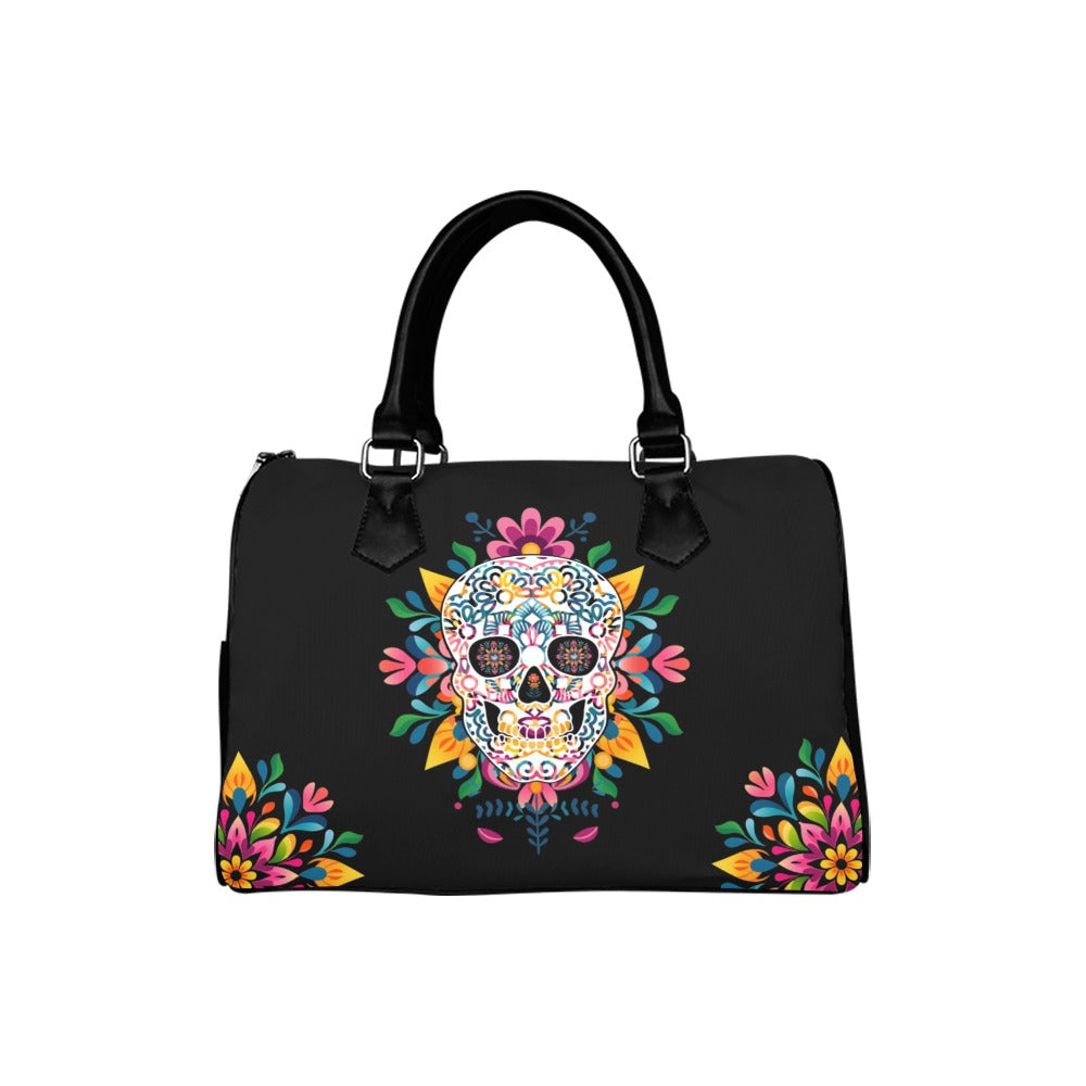 Sugar Skull Boston Handbag - Offbeat Sweetie