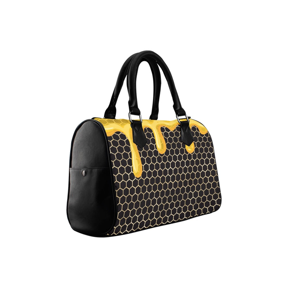 Honeycomb Boston Handbag - Offbeat Sweetie