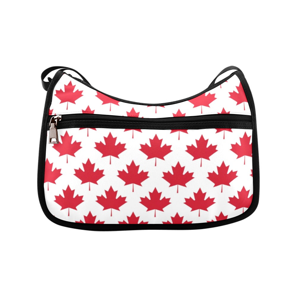Maple Leaves White Crossbody Bag - Offbeat Sweetie