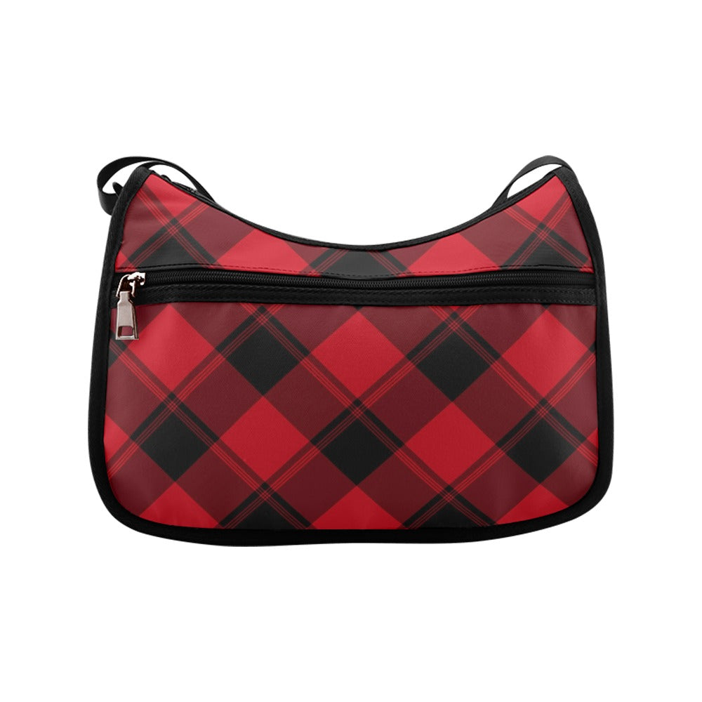 Toffee Apple Plaid Crossbody Bag