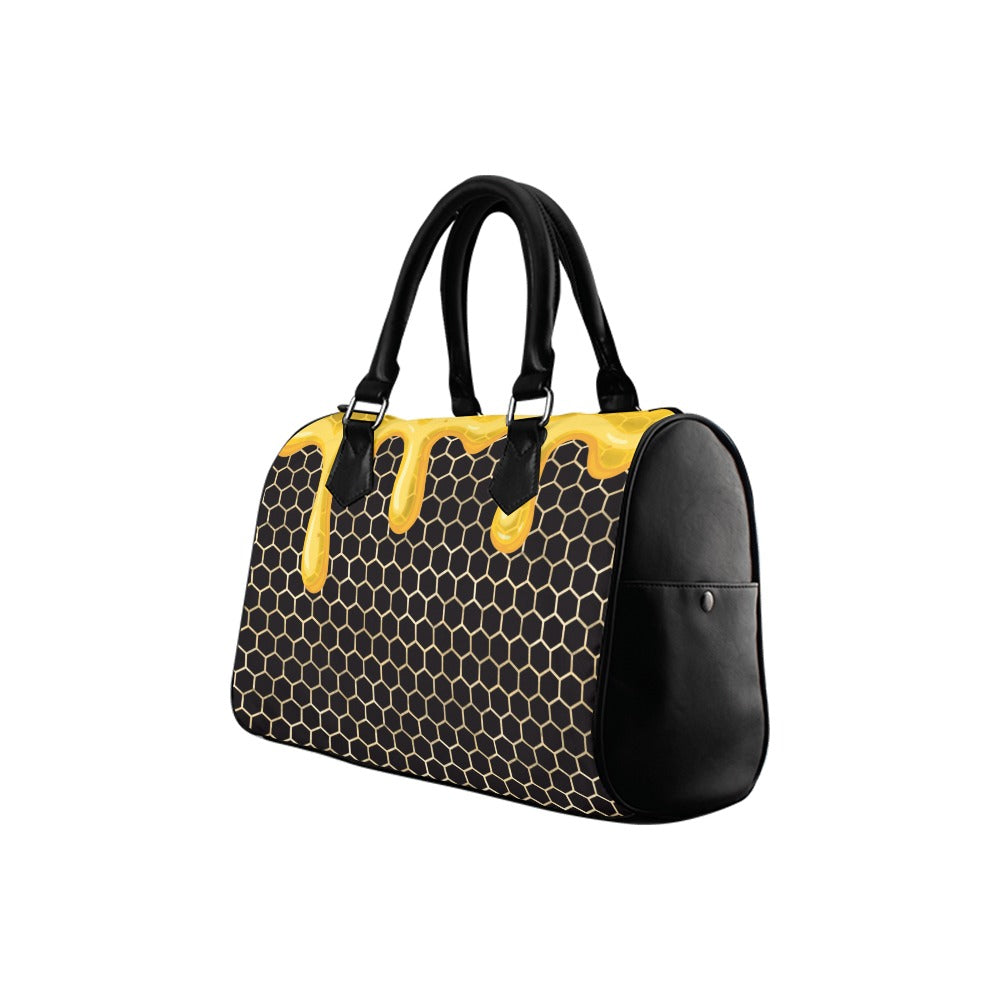 Honeycomb Boston Handbag - Offbeat Sweetie