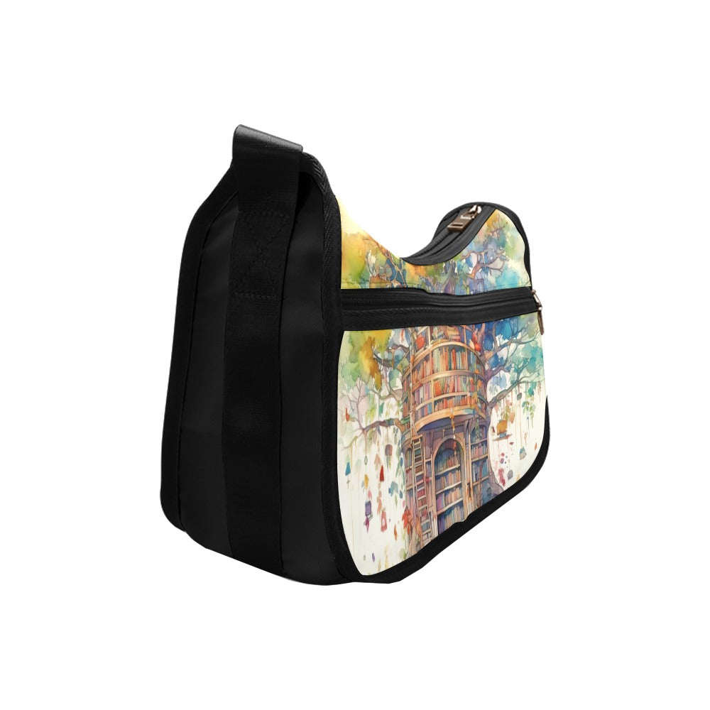 Tree Library Crossbody Bag - Offbeat Sweetie